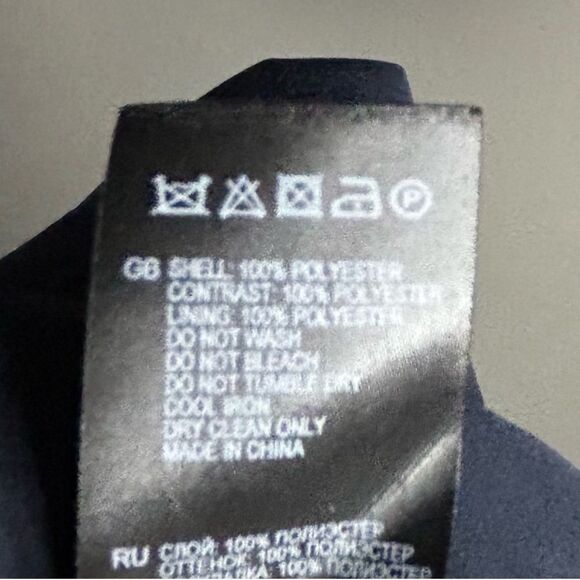 Reiss Lyon Faux Wrap Dress in Dark Navy Size 2 - Picture 12 of 12